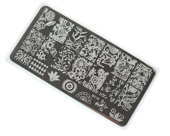 Nail Art Stamping Baskı Plakası BC-018 ürün görseli 1
