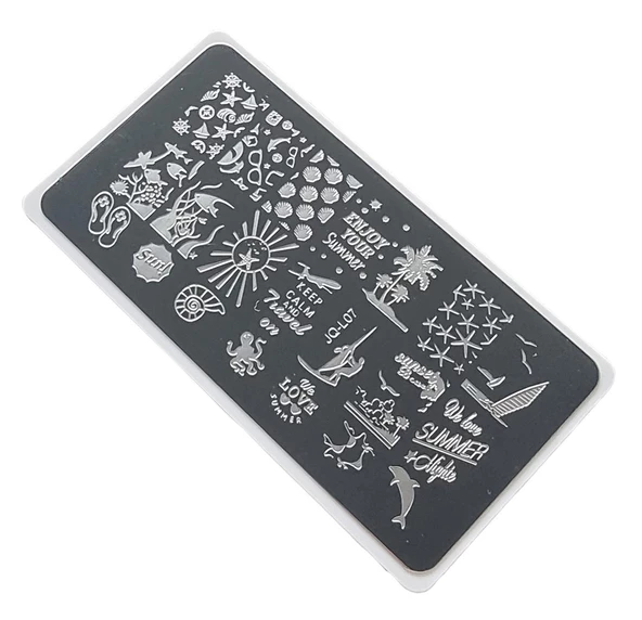 Nail Art Stamping Baskı Plakası JQ-L07 ürün görseli 1