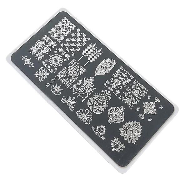 Nail Art Stamping Baskı Plakası JQ-L20 ürün görseli 1