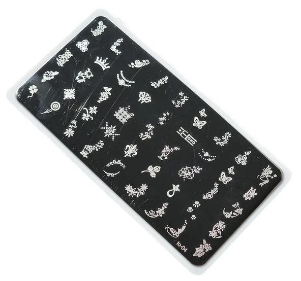 Nail Art Stamping Baskı Plakası TO-004 ürün görseli 1
