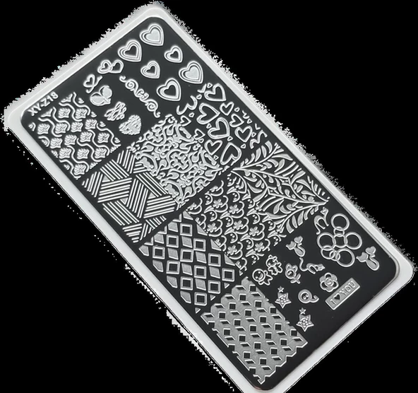 Nail Art Stamping Baskı Plakası XY-Z18 ürün görseli 1