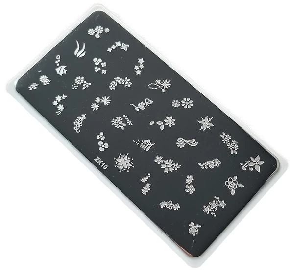 Nail Art Stamping Baskı Plakası ZK-010 ürün görseli 1