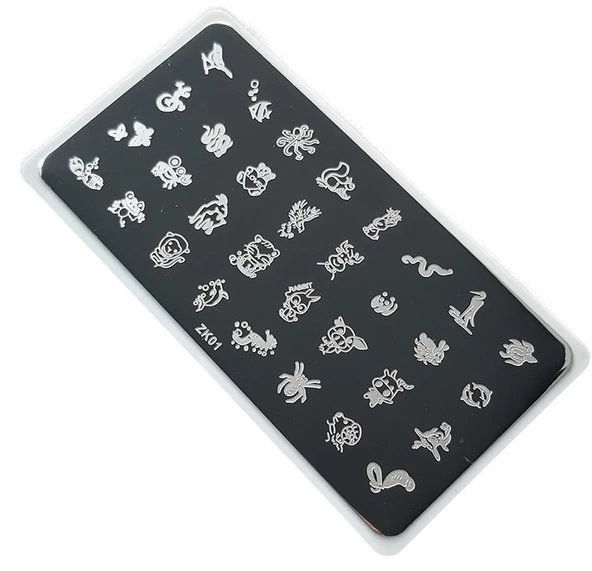 Nail Art Stamping Baskı Plakası ZK-001 ürün görseli 1