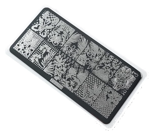 Nail Art Stamping Baskı Plakası ZG-004 ürün görseli 1