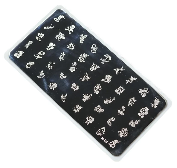 Nail Art Stamping Baskı Plakası TO-003 ürün görseli 1