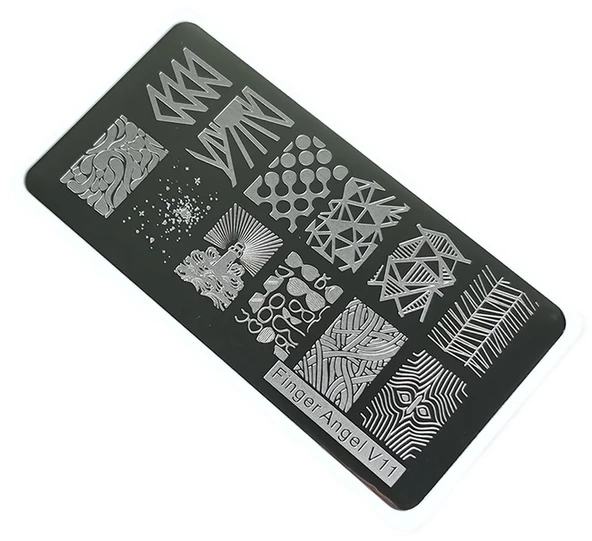 Nail Art Stamping Baskı Plakası VV11 ürün görseli 1