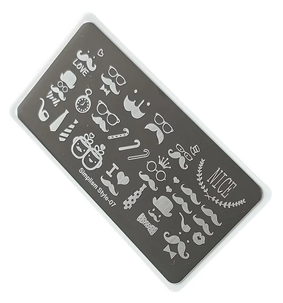 Nail Art Stamping Baskı Plakası S07 ürün görseli 1