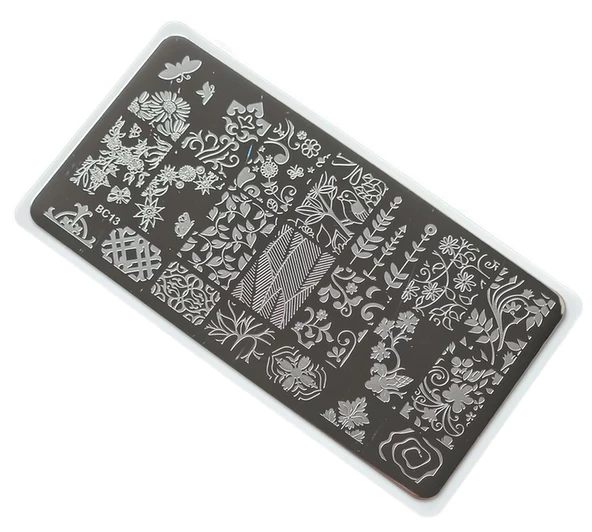 Nail Art Stamping Baskı Plakası BC-013 ürün görseli 1