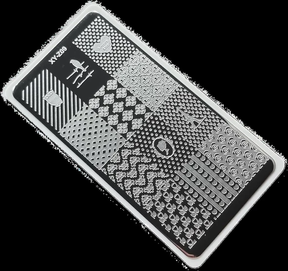 Nail Art Stamping Baskı Plakası XY-Z09 ürün görseli 1