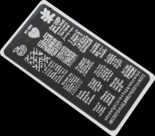 Nail Art Stamping Baskı Plakası ürün görseli 1