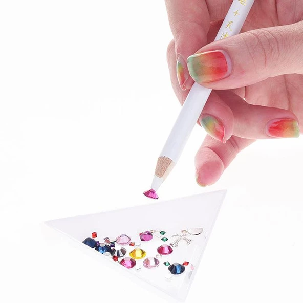 Nail Art Taş Tutucu Mumlu Kalem (10 Adet) ürün görseli 1