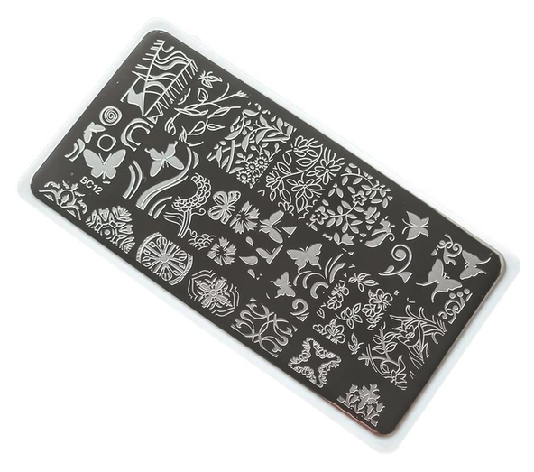 Nail Art Stamping Baskı Plakası BC-012 ürün görseli 1