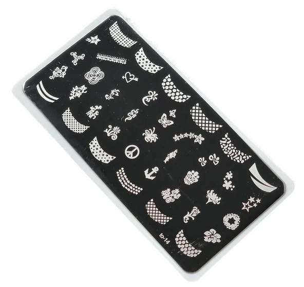 Nail Art Stamping Baskı Plakası TO-014 ürün görseli 1