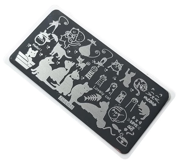 Nail Art Stamping Baskı Plakası ZG-011 ürün görseli 1