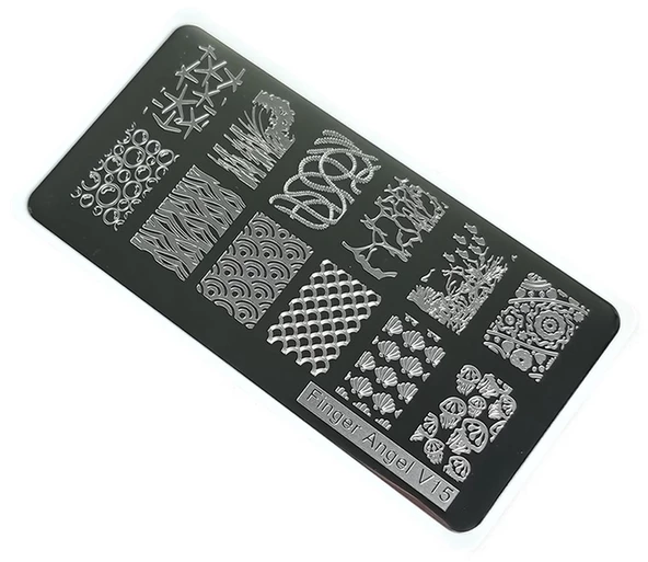 Nail Art Stamping Baskı Plakası VV15 ürün görseli 1