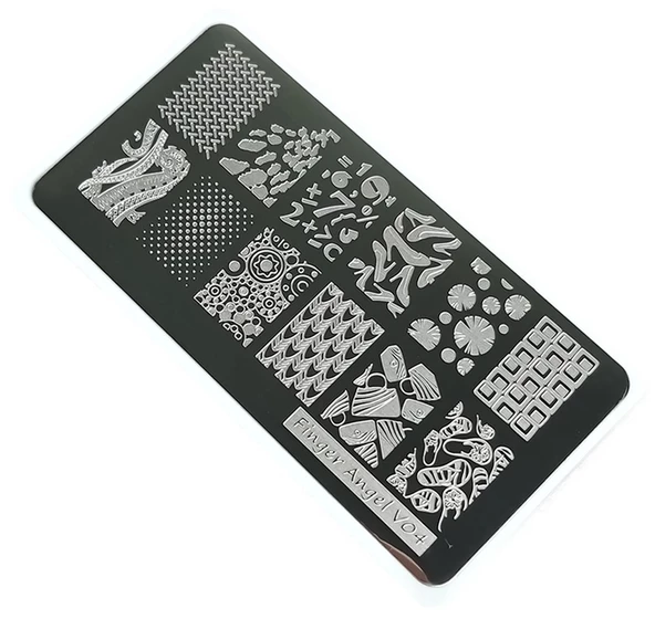 Nail Art Stamping Baskı Plakası VV04 ürün görseli 1
