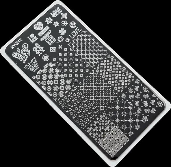 Nail Art Stamping Baskı Plakası ürün görseli 1