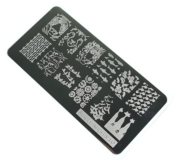 Nail Art Stamping Baskı Plakası VV10 ürün görseli 1