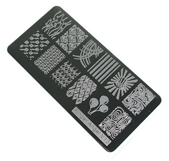 Nail Art Stamping Baskı Plakası VV13 ürün görseli 1