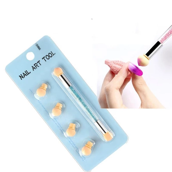 Aeropuffing Nail Art Ombre Süngeri ürün görseli 1