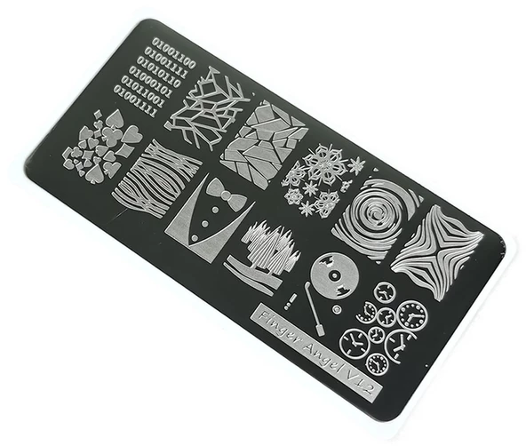 Nail Art Stamping Baskı Plakası VV12 ürün görseli 1