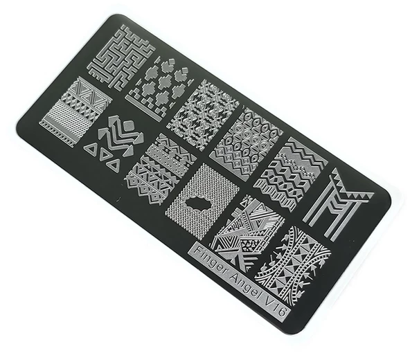 Nail Art Stamping Baskı Plakası VV16 ürün görseli 1