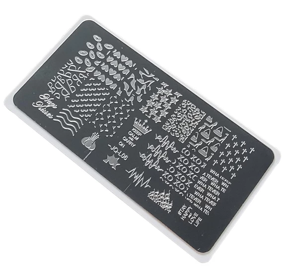 Nail Art Stamping Baskı Plakası JQ-L06 ürün görseli 1
