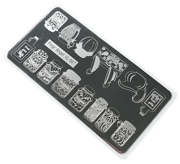 Nail Art Stamping Baskı Plakası VL07 ürün görseli 1