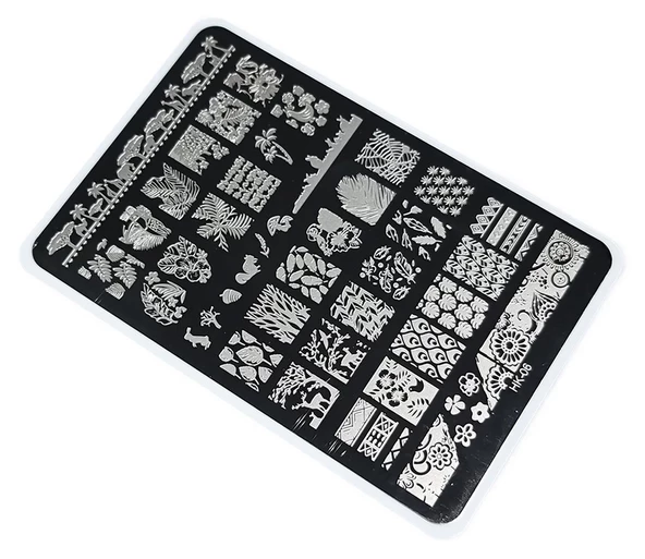 Nail Art Stamping Baskı Plakası Büyük Boy XL HK06 ürün görseli 1