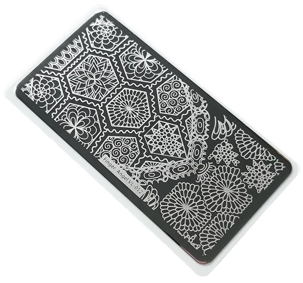 Nail Art Stamping Baskı Plakası VL12 ürün görseli 1