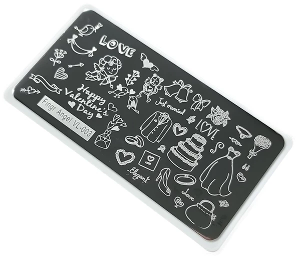 Nail Art Stamping Baskı Plakası VL03 ürün görseli 1