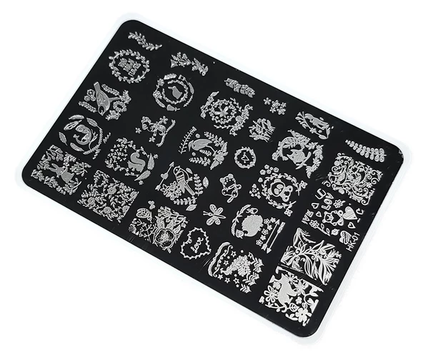 Nail Art Stamping Baskı Plakası Büyük Boy XL HK01 ürün görseli 1