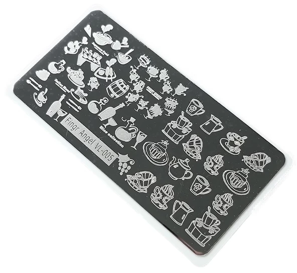 Nail Art Stamping Baskı Plakası VL05 ürün görseli 1