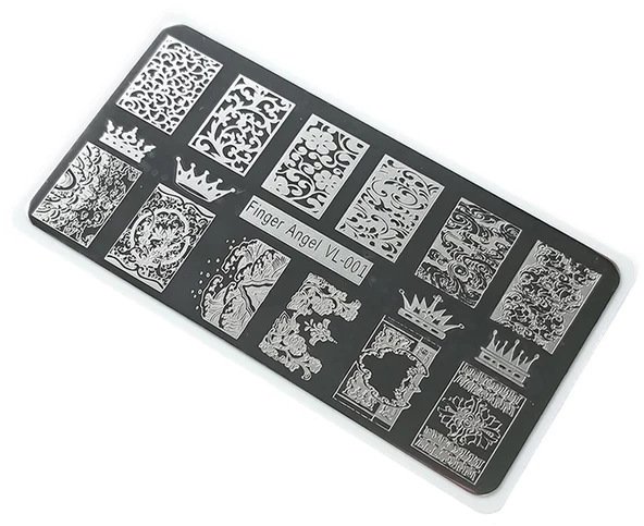 Nail Art Stamping Baskı Plakası VL01 ürün görseli 1