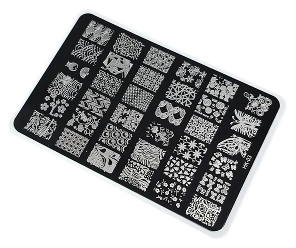 Nail Art Stamping Baskı Plakası Büyük Boy XL HK03 ürün görseli 1