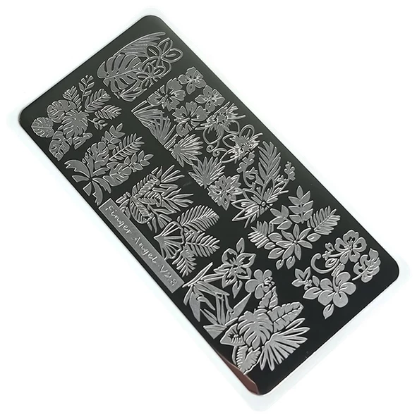 Nail Art Stamping Baskı Plakası VV28 ürün görseli 1