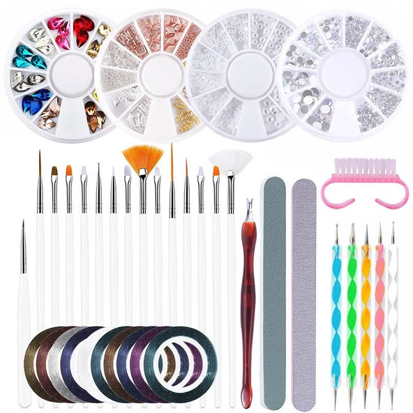 Tırnak Süsleme Seti Nail Art 38 Parça ürün görseli 1