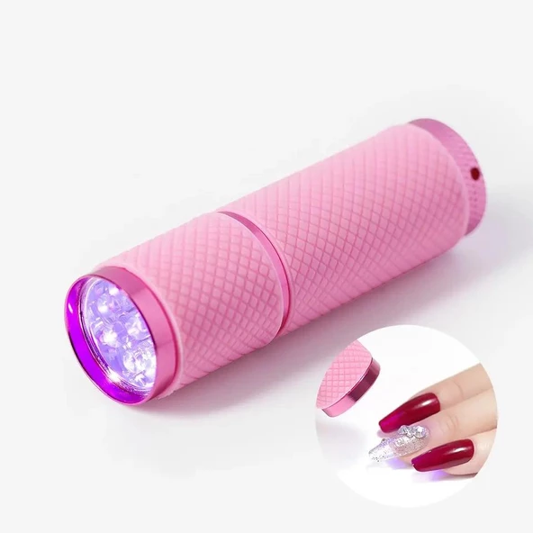 Mini Uv Led Lamba Tırnak Kurutucu Led Lamba Pembe ürün görseli 1