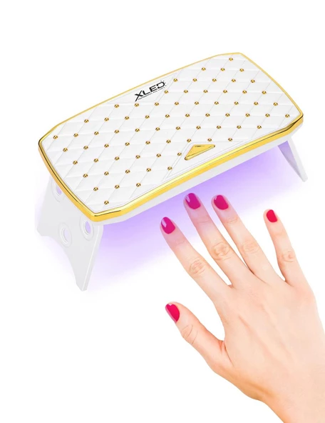 XLed Portatif Mini Uv Led Lamba Manikür Tırnak Kurutucu Beyaz 36w ürün görseli 1