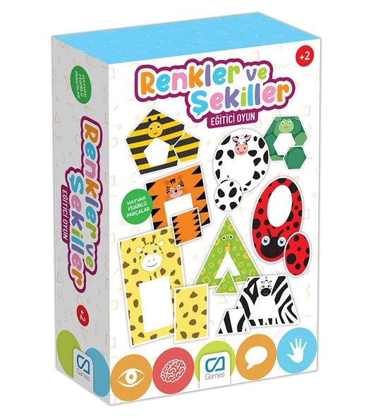 Renkli Şekiller Eğitici Kutu Oyunu - Mavi Su Dünyası ürün görseli 1