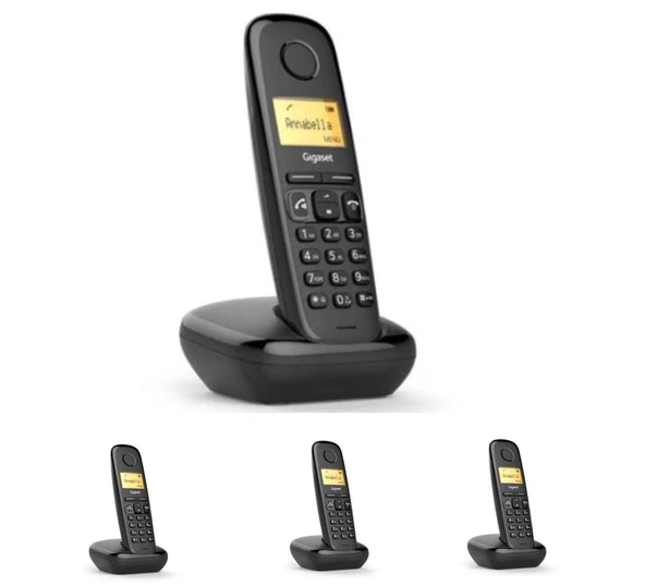 GİGASET A270 DECT TELEFON 4 LÜ DAHİLİ KABLOSUZ OFİS İÇİ HABERLEŞME ürün görseli 1