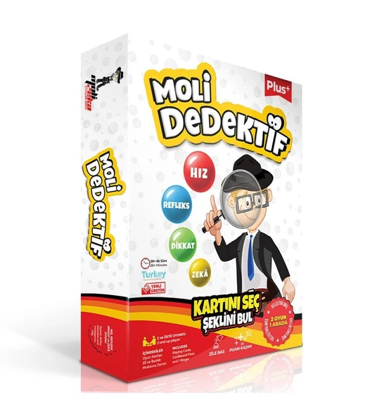 Moli Dedektif  Kartını Seç Şeklini Bul Kutu Oyunları - Mavi Su Dünyası ürün görseli 1
