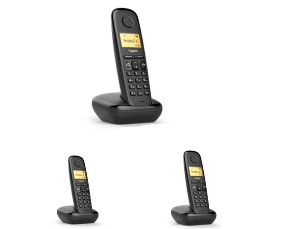 GİGASET A270 DECT TELEFON 3 LÜ DAHİLİ OFİS İÇİ KABLOSUZ HABERLEŞME ürün görseli 1