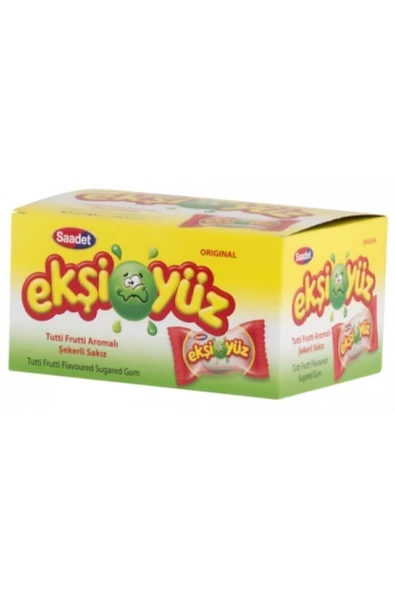 SAADET Ekşi Yüz Sakız 100 Adet Tutti Frutti ürün görseli 1