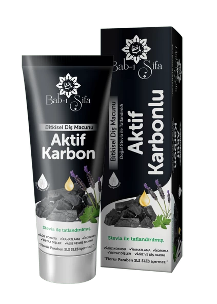 Babı Şifa Bitkisel Diş Macun Aktif Karbon140gr ürün görseli 1