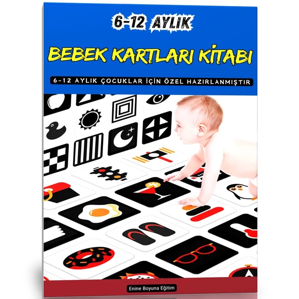 6-12 AYLIK Bebek Kartları Kitabı (Laminasyonlu) ürün görseli 1