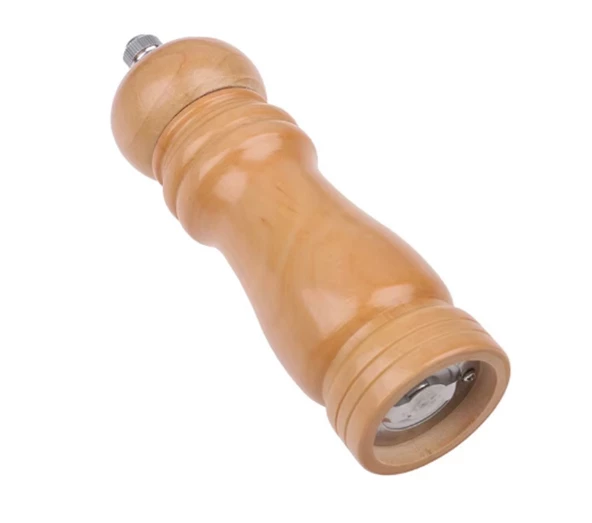 Tuz Değirmeni Baharat Değirmeni Ahşap Manuel çalışır Boy: 21cm X 5cm ürün görseli 1