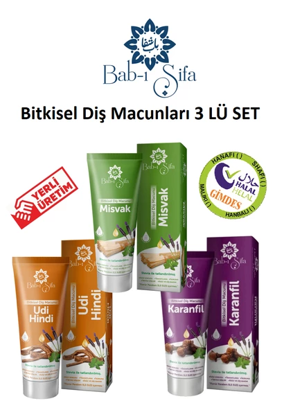 Babı Şifa Bitkisel Diş Macunları 140 Gr. 3 Lü Set ürün görseli 1