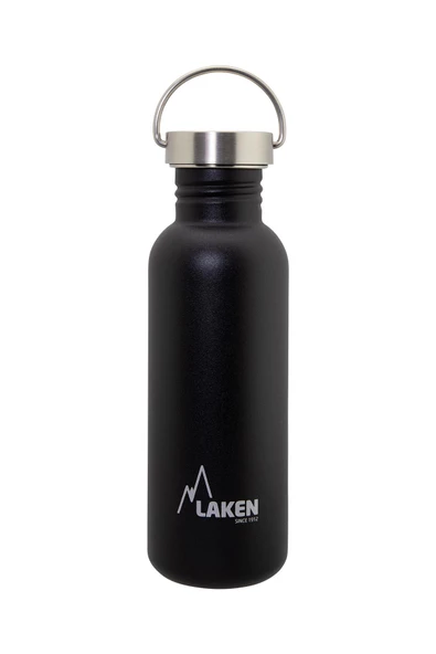 Laken Çelik 18/8 Vintage Basic Şişe 0,75L - Siyah LKBSH75NE ürün görseli 1
