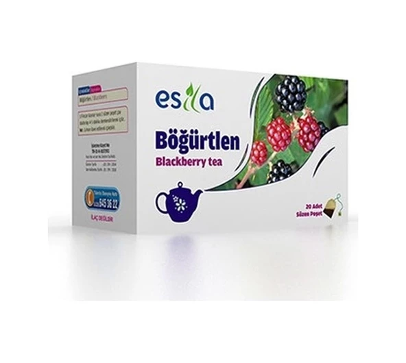 Esila Böğürtlen Süzen Poşet Çay 20 x 2 G ürün görseli 1